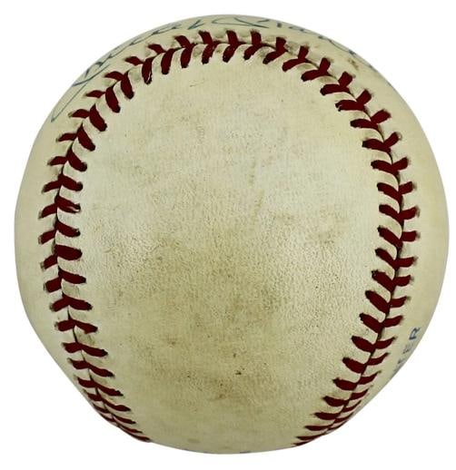 Yankees Mickey Mantle "Best Wishes" Authentic Signed Oal Baseball JSA #X40056 - 4