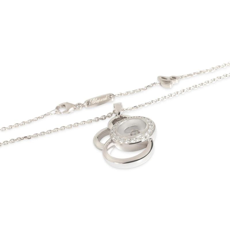 Chopard White Gold Diamond Happy Diamonds Pendant - 4