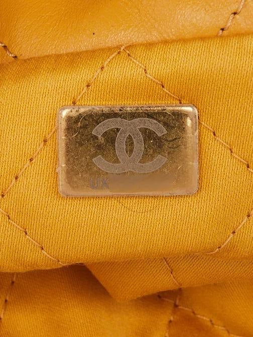 Chanel Yellow Quilted Calfskin Leather Chanel 22 Mini Bag - 10
