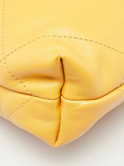 Chanel Yellow Quilted Calfskin Leather Chanel 22 Mini Bag - 4