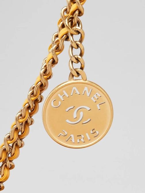 Chanel Yellow Quilted Calfskin Leather Chanel 22 Mini Bag - 5