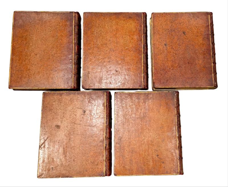 1765 Works of Francis Bacon Fine Leather Bindings Quarto 12 Tall Scarce Edition - 6