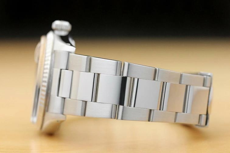 MENS ROLEX DATEJUST YELLOW DIAL 18K WHITE GOLD SS DIAMOND WATCH w/OYSTER BAND - 5