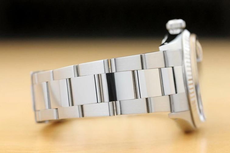 MENS ROLEX DATEJUST YELLOW DIAL 18K WHITE GOLD SS DIAMOND WATCH w/OYSTER BAND - 7