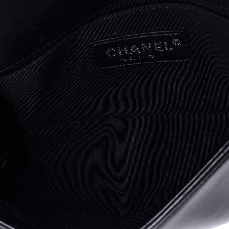 Chanel Boy Flap Bag Lambskin with Quilted Tweed and Sequins Small - 5