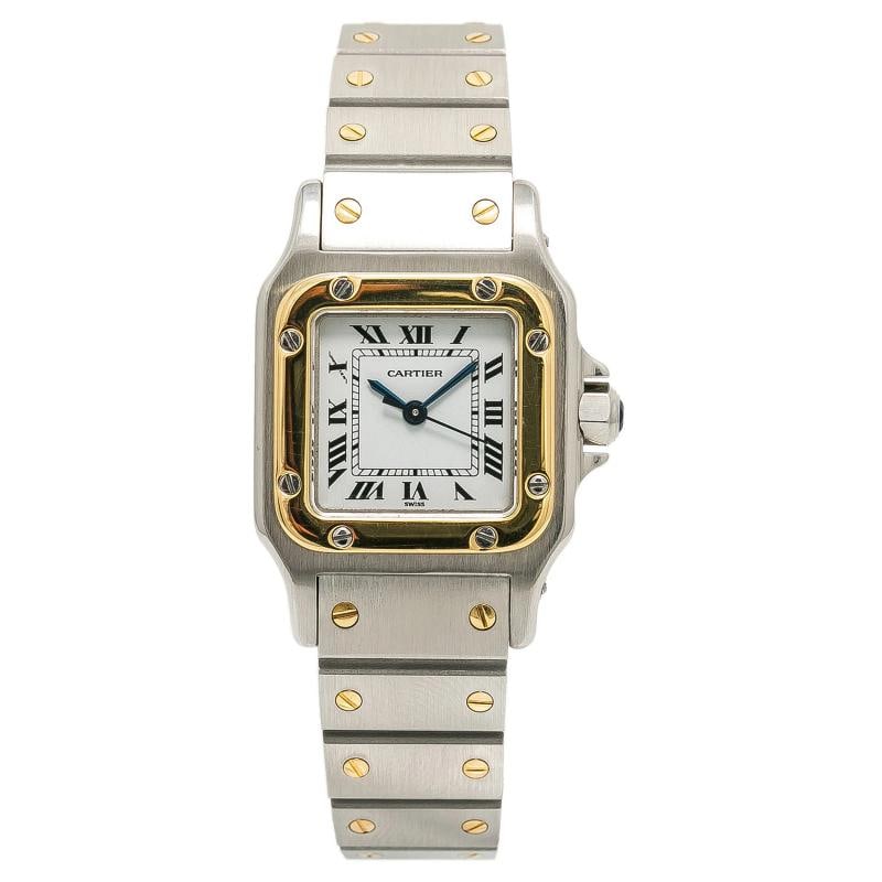 Cartier Santos Galbee W20012C18K YG two tone Quartz White Dial watch 23mm - 5