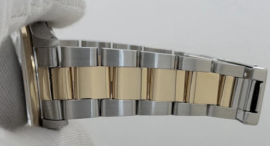 Rolex Datejust 16203 36mm Factory Blue Dial 18k Yellow Gold Stainless Steel - 3