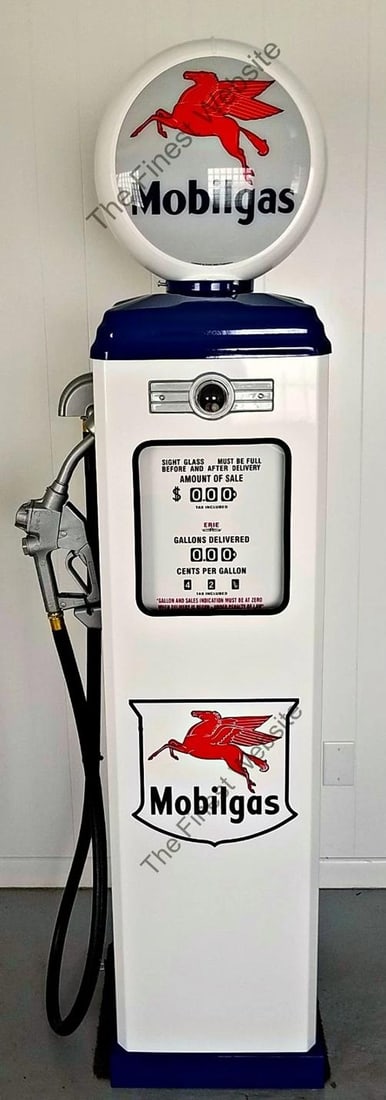 MOBILGAS REPLICA GAS PUMP~(78" HIGH , THE BASE IS 16 1/2" x 16 1/2") - 2