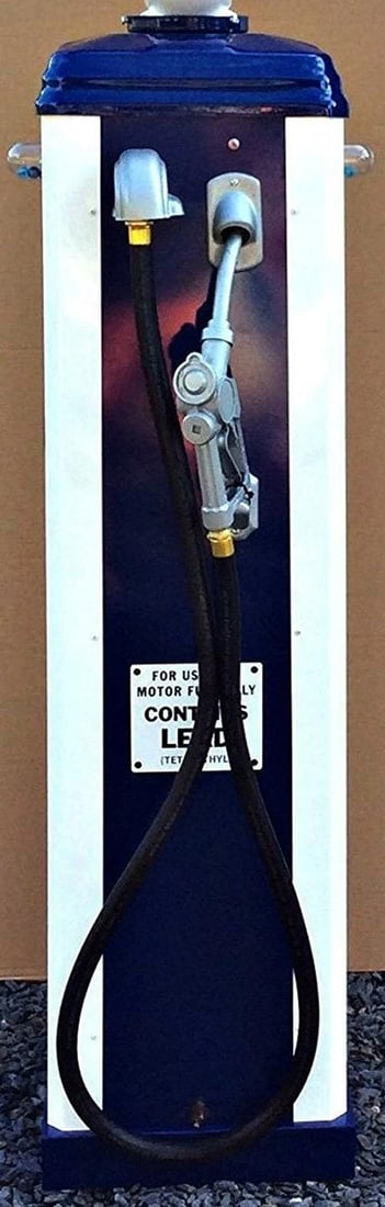 MOBILGAS REPLICA GAS PUMP~(78" HIGH , THE BASE IS 16 1/2" x 16 1/2") - 4