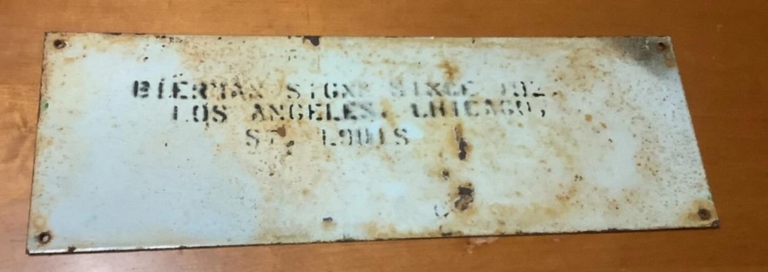 ANTIQUE COCA COLA PORCELAIGN SIGN~(18Ã¢â‚¬Â? x 6Ã¢â - 4