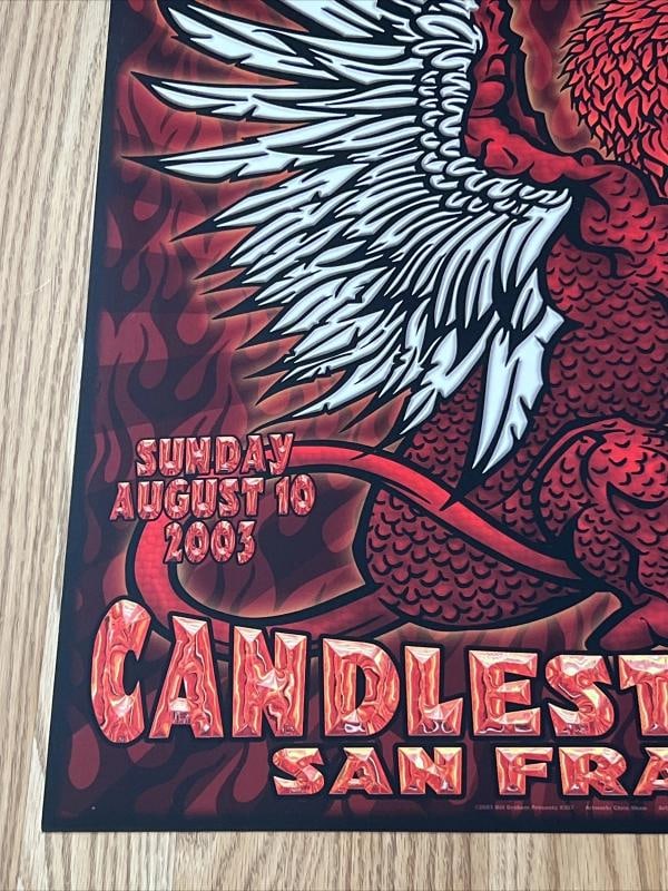 Metallica Limp Bizkit Linkin Park Original Concert Poster Candlestick Park BGP~(21" x 27") - 5