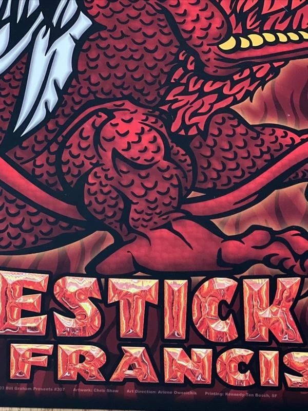 Metallica Limp Bizkit Linkin Park Original Concert Poster Candlestick Park BGP~(21" x 27") - 6