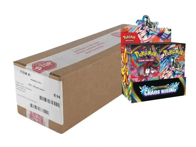 Pokemon TCG ME04 Mega Evolution CHAOS RISING 6 BOX BOOSTER CASE Sealed: Condition: New/Factory Sealed: A brand-new, unused, unopened, undamaged item (including handmade items). See the seller's listing for full details. ,Card Size: Standard,Autographed: No,Set: Chaos