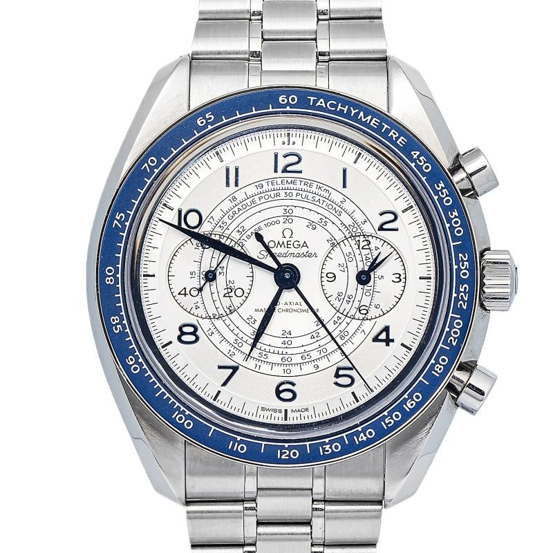 Omega Speedmaster Chronoscope SS Manual Silver Dial Men's Watch 43mm - 2