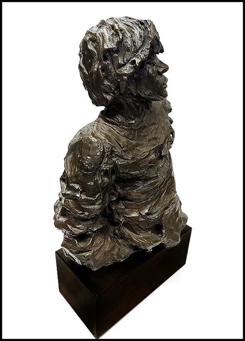 Aldo LUONGO Signed Original BRONZE SCULPTURE~(22"h x 10" x 16") - 2