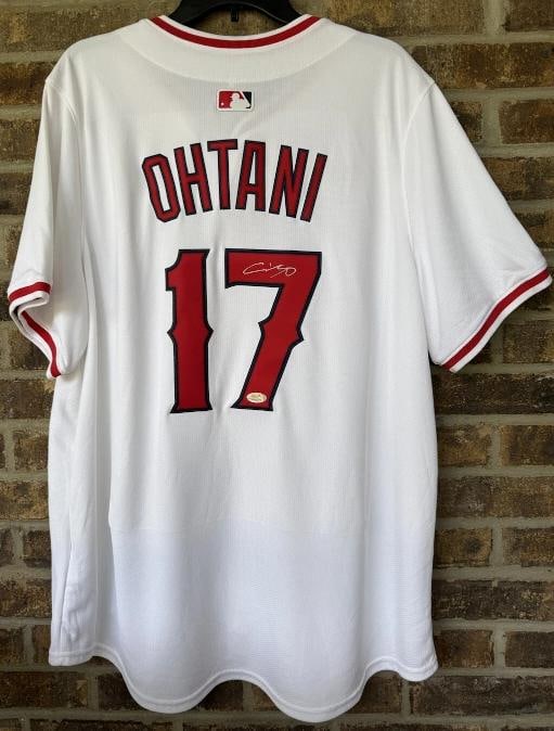 Shohei Ohtani Autographed Signed Official Nike Angels Baseball Jersey PSA LOA: Sport: Baseball,Player: Shohei Ohtani,Signed: Yes,Autograph Authentication: Professional Sports Authenticator (PSA),Original/Reprint: Original,Product: Jersey,Team: Los Angeles Angels,Country of
