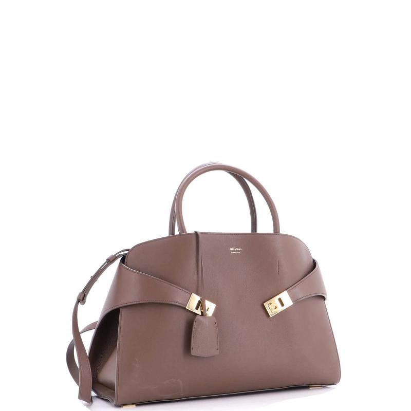 Salvatore Ferragamo Hug Top Handle Bag Leather Large - 2