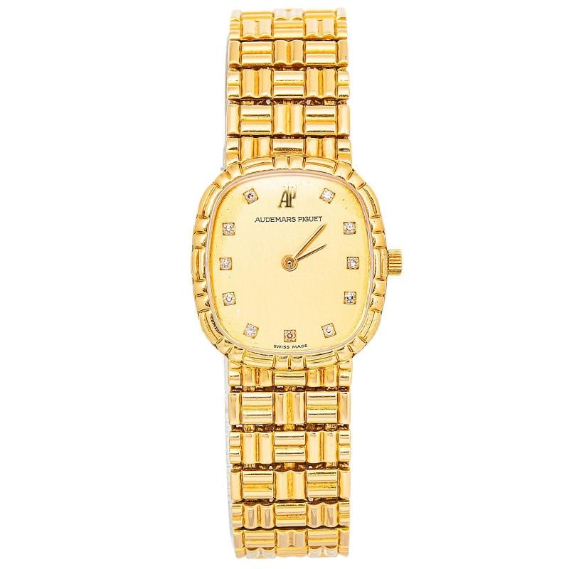 Audemars Piguet Cobra 18K YG Champagne Dial Women Watch 22mm (1 of 6)