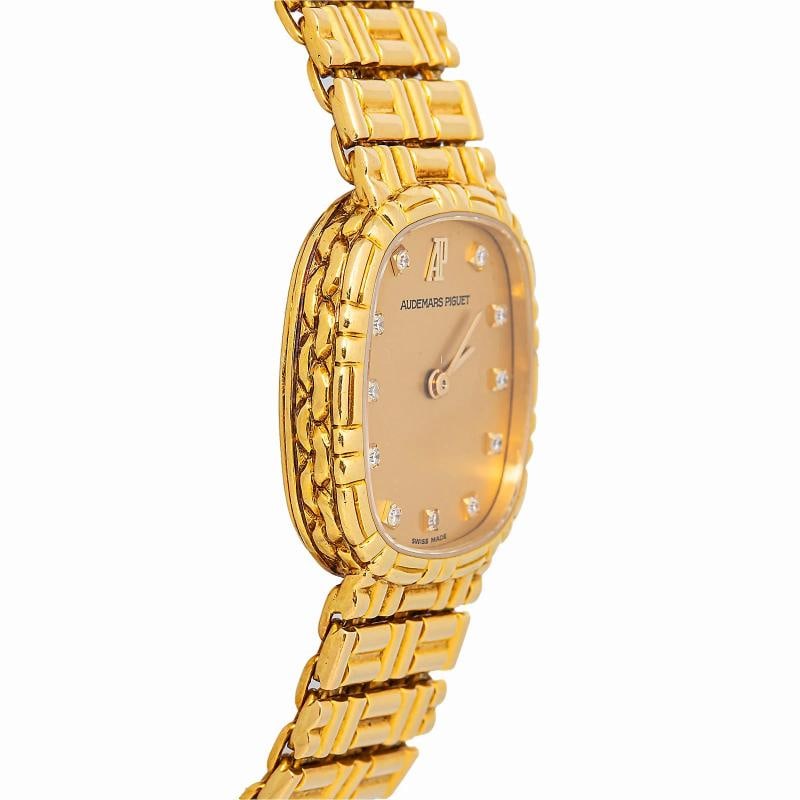 Audemars Piguet Cobra 18K YG Champagne Dial Women Watch 22mm - 4