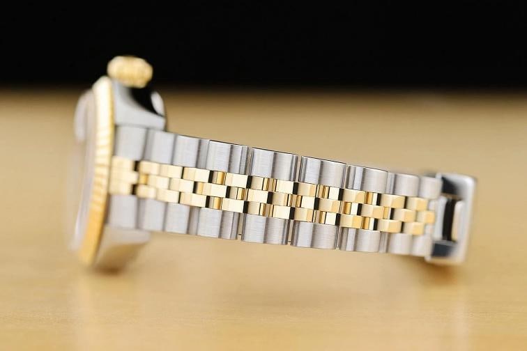 ROLEX LADIES DATEJUST 79173 GRAY ROMAN DIAL 18K YELLOW GOLD STEEL 2-TONE WATCH - 5