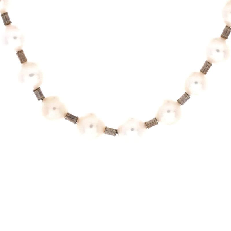 Tiffany & Co. Hardwear Lock Necklace Sterling Silver and Pearls: Condition: Pre-owned - Good,Brand: Tiffany & Co.,Main Stone: Unknown,Metal: Sterling Silver,Metal Purity: Unknown,Style: Necklace,Type: Necklace,Color: Silver,Material: Pearl, Sterling Silver