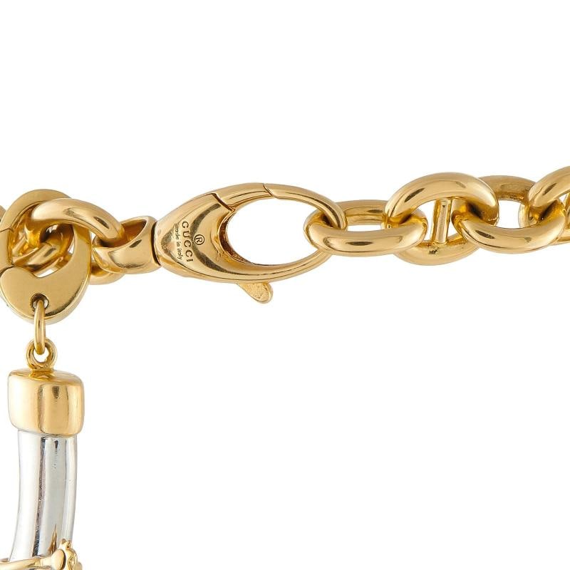Gucci Vintage 18K Yellow Gold Charm Bracelet - 3