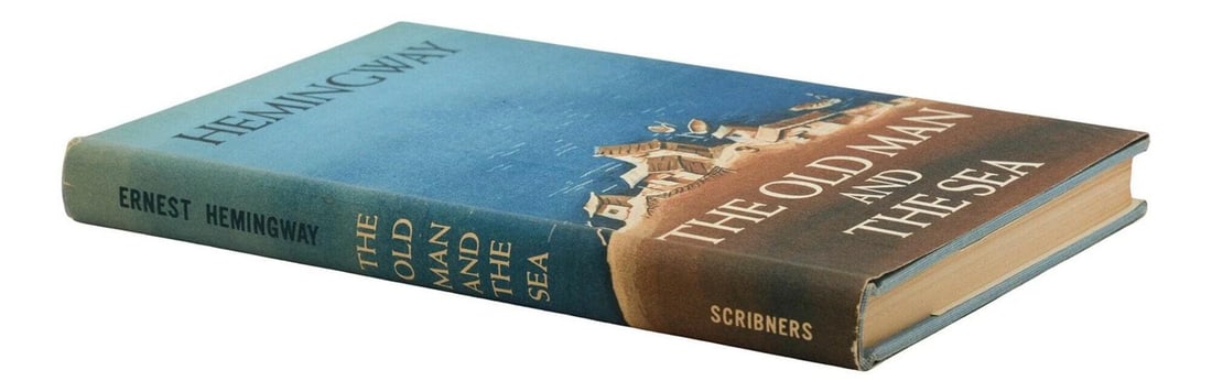The Old Man and the Sea ~ by ERNEST HEMINGWAY ~ First Edition ~ 1st 1952 - 3