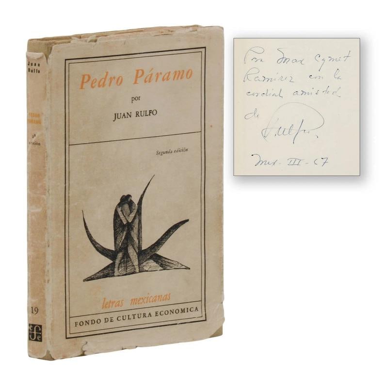 Pedro Paramo ~ by JUAN RULFO ~ Signed Second Edition ~ Mexico 1959: Author: Rulfo, Juan,Country of Origin: United States of America,Publisher: Fondo de Cultura Economica,Year Printed: 1959,Special Attributes: Dust Jacket, Signed,Binding: Hardcover