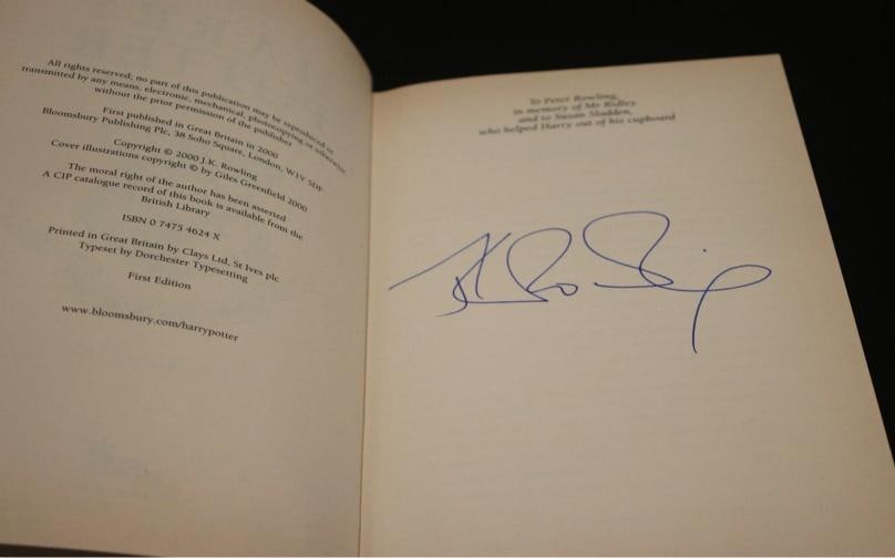 J.K. Rowling ~ Signed Harry Potter & the Goblet of Fire 1st Edition JK ~ PSA DNA - 6