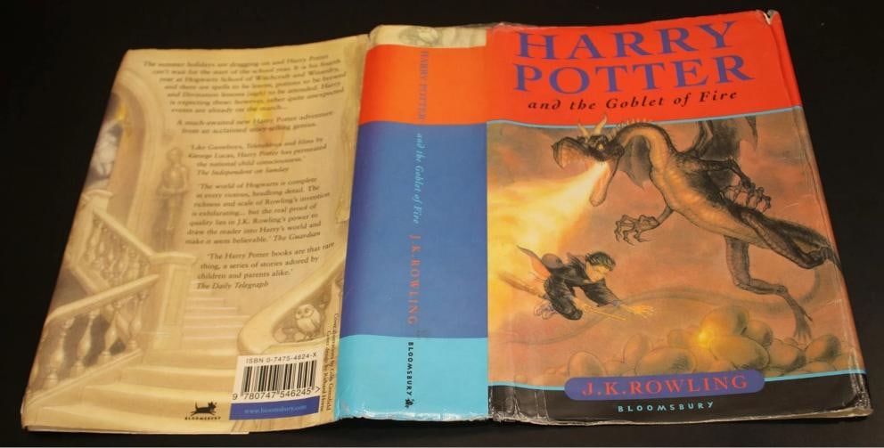 J.K. Rowling ~ Signed Harry Potter & the Goblet of Fire 1st Edition JK ~ PSA DNA - 8