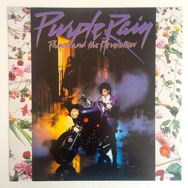 RARE VNTG 1984 ICONIC "PRINCE PURPLE RAIN" WARNER BROS PROMO COLLECTOR'S POSTER~(12 1/2" W X 12 1...: Country of Origin: United States,Original/Reproduction: Original,Size: 12 1/2" W X 12 1/2" H