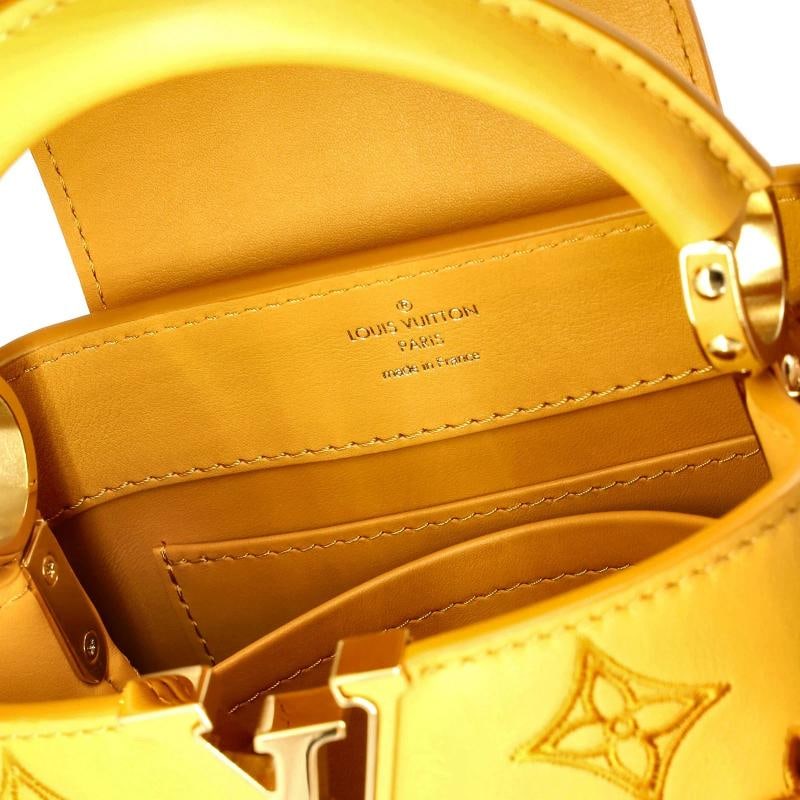 Louis Vuitton Capucines Bag Monogram Cutout Broderie Leather Mini - 6