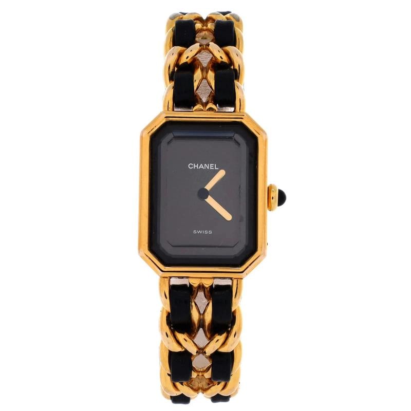 Chanel Premiere Rock Quartz Watch Plated Metal and Leather 20: Condition: Pre-owned - Good,Brand: Chanel,Department: Women,Type: Watch,Style: W, A, T, C, H,Movement: Quartz,Band Color: Multi Color,Band Material: Pvd Stainless Steel And Leather,Case Material: Pvd