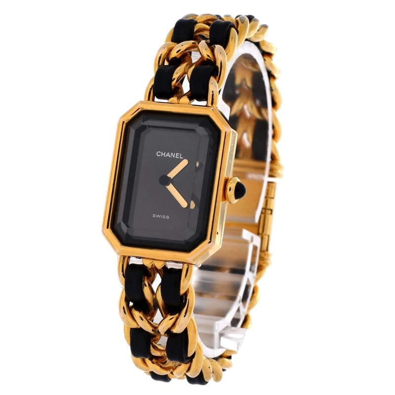 Chanel Premiere Rock Quartz Watch Plated Metal and Leather 20 - 2