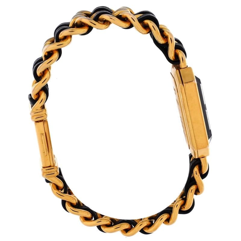 Chanel Premiere Rock Quartz Watch Plated Metal and Leather 20 - 3