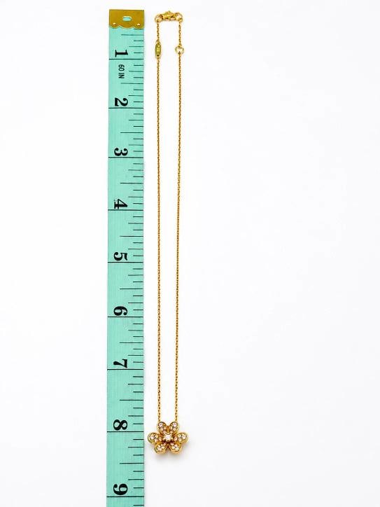 Van Cleef & Arpels Frivole Mini Diamond Pendant Necklace 18K Gold Box Paper - 16