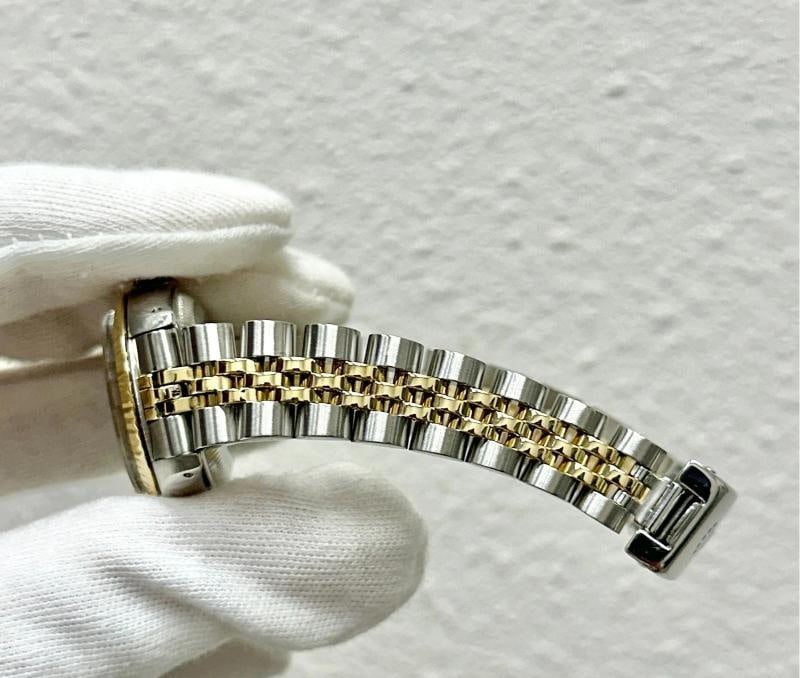 Rolex Ladies Datejust 6917 Champagne Dial Yellow Gold Stainless Steel Jubilee - 5