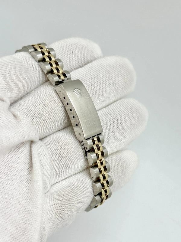 Rolex Ladies Datejust 6917 Champagne Dial Yellow Gold Stainless Steel Jubilee - 9