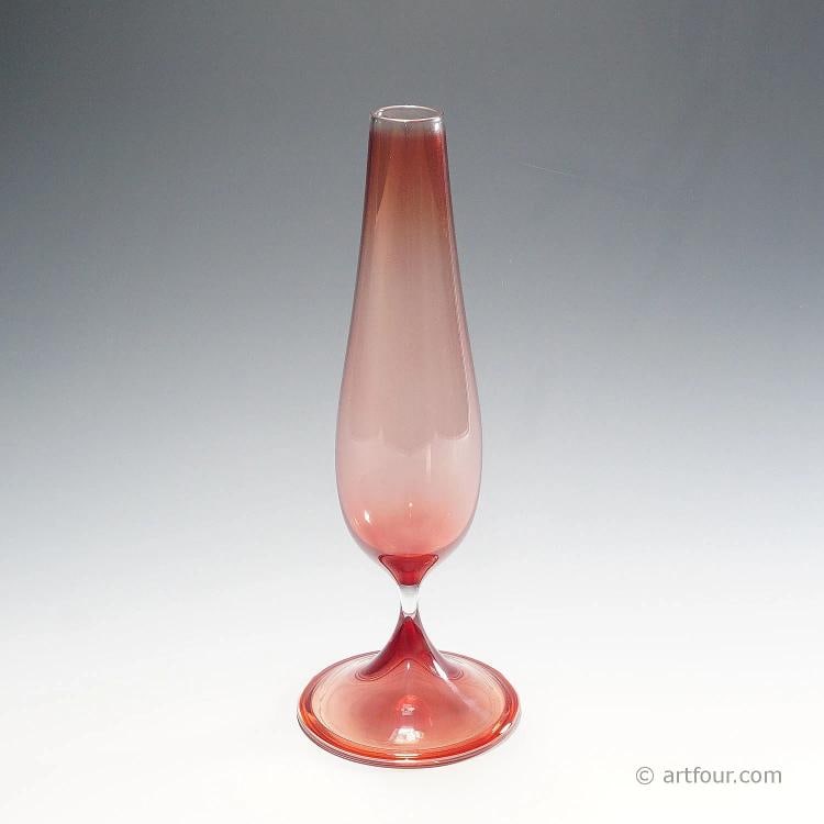 Tulip Vase by Nils Landberg for Orrefors, Sweden ca. 1957 - 4