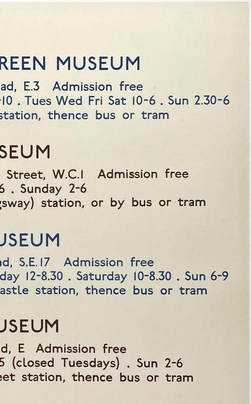 Original Vintage Poster LONDON TRANSPORT MUSEUMS British Rail Travel Tourism OL - 3