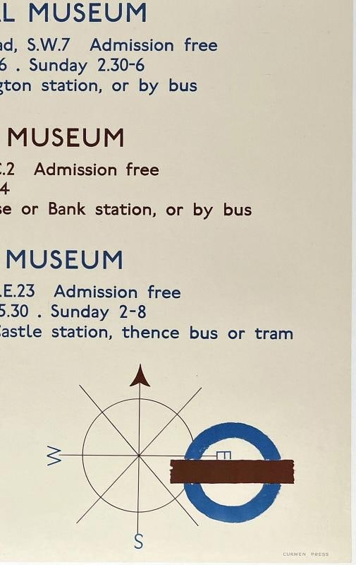 Original Vintage Poster LONDON TRANSPORT MUSEUMS British Rail Travel Tourism OL - 5