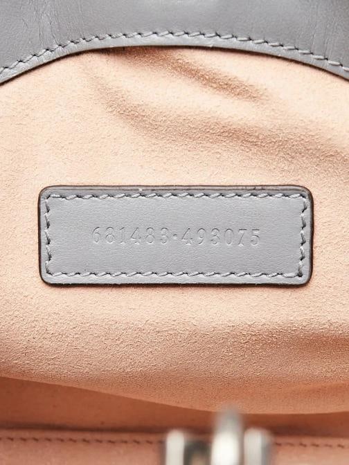 Gucci Grey Quilted Leather Marmont Aria Tote Bag - 10