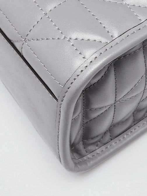 Gucci Grey Quilted Leather Marmont Aria Tote Bag - 4