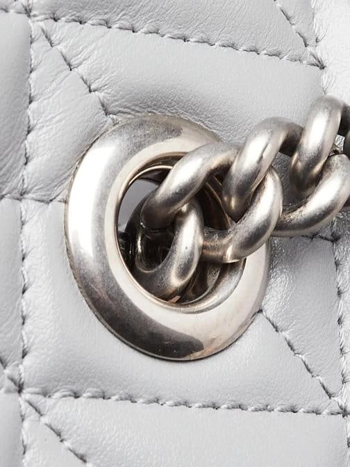 Gucci Grey Quilted Leather Marmont Aria Tote Bag - 6