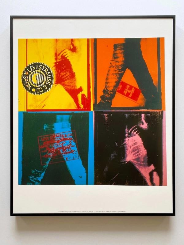 ANDY WARHOL FOUNDATION RARE 1997 LITHO PRINT FRAMED POP ART POSTER "LEVI'S" 1984: Condition: Used,Artist: Andy Warhol,Size: Large,Material: Paper,Framing: Framed,Subject: Famous Paintings/Painters, Art & Photography,Type: Poster,Year of Production: 1997,Item Height: 23 1/4",Style: 
