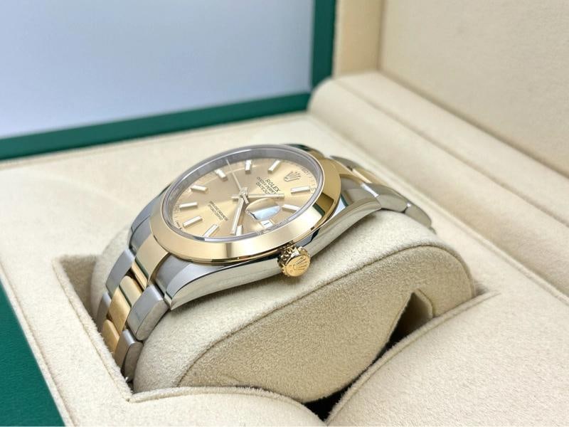 2024 Rolex Datejust 41 126303 Champagne Dial 18K Yellow Gold Steel Box Papers - 4