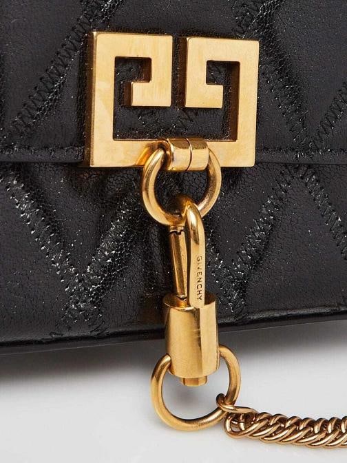 Givenchy Black Quilted Leather GV3 Crossbody Bag - 5