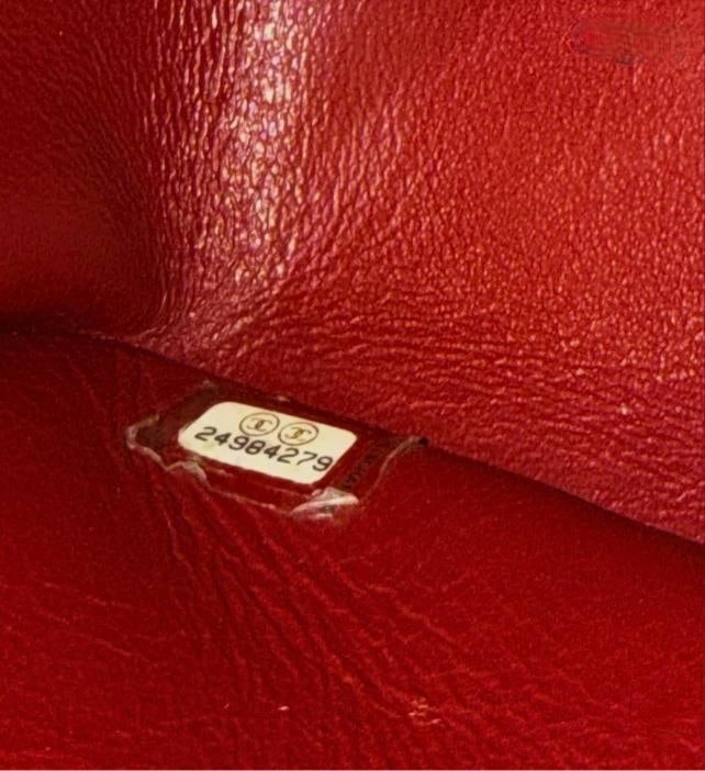 Chanel Classic Jumbo Double Flap in Iridescent Burgundy Quilted Caviar w/GHW 18C - 14