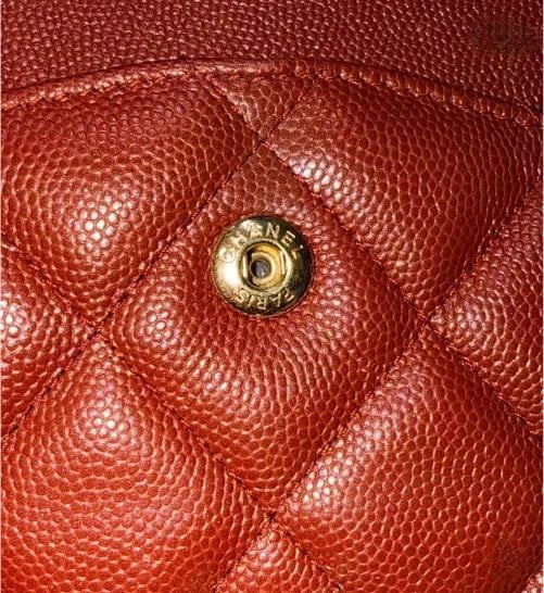 Chanel Classic Jumbo Double Flap in Iridescent Burgundy Quilted Caviar w/GHW 18C - 17