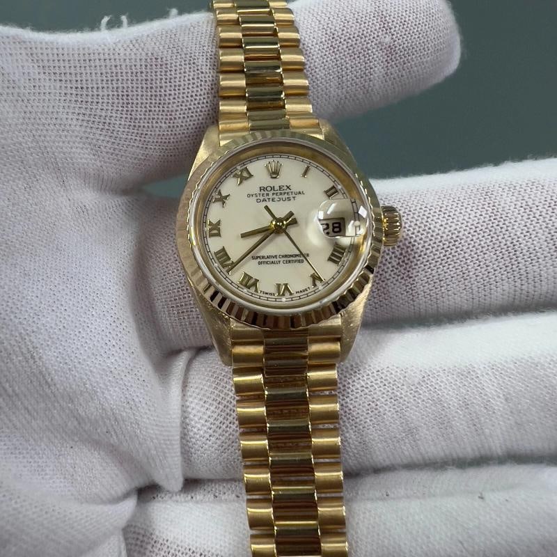 Rolex Ladies President Datejust 79178 Cream Dial 18K Yellow Gold - 3